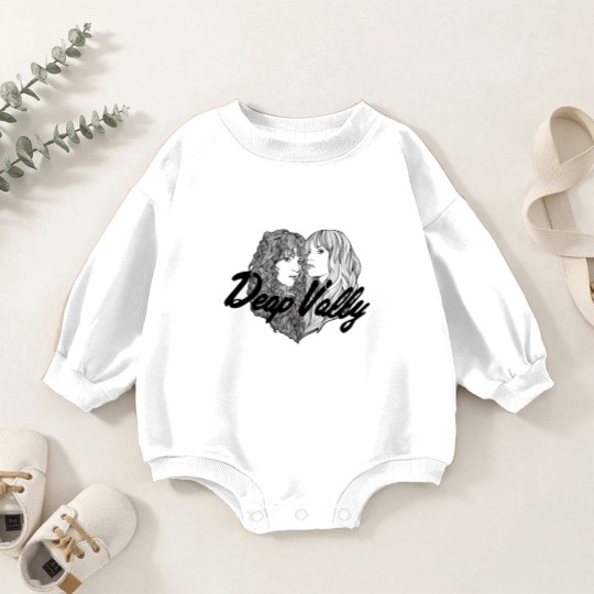 Discover Deap Vally Heart Fitted Baby Romper Sweatshirts