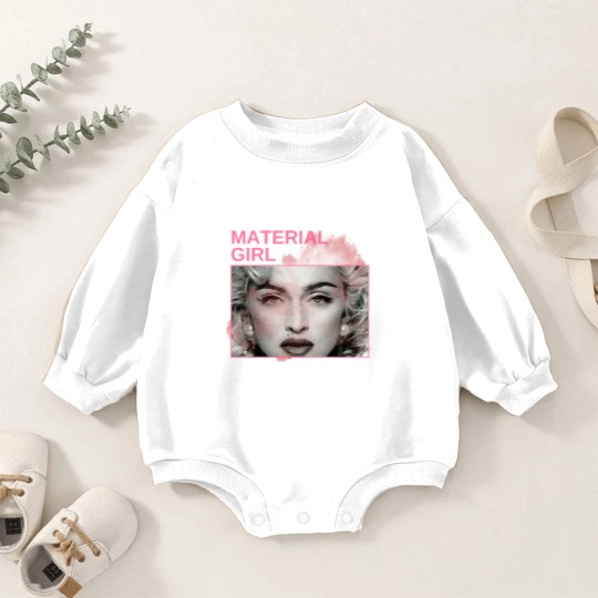 Discover material girl - vintage minimalism Baby Romper Sweatshirts