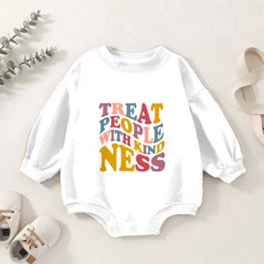 Discover Treat People With Kindness Baby Romper Sweatshirts