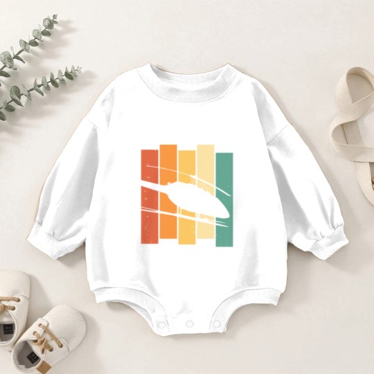 Discover Bell Jetranger Pilot Aviator Helicopter Aviation Baby Romper Sweatshirts