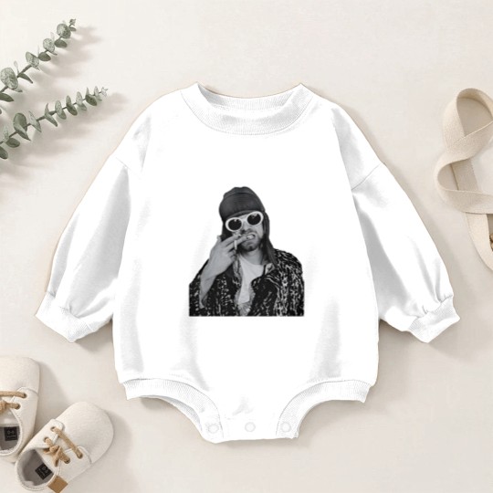 Discover Kurt Cobain Baby Romper Sweatshirts,  Art Baby Romper Sweatshirts, Kurt Cobain