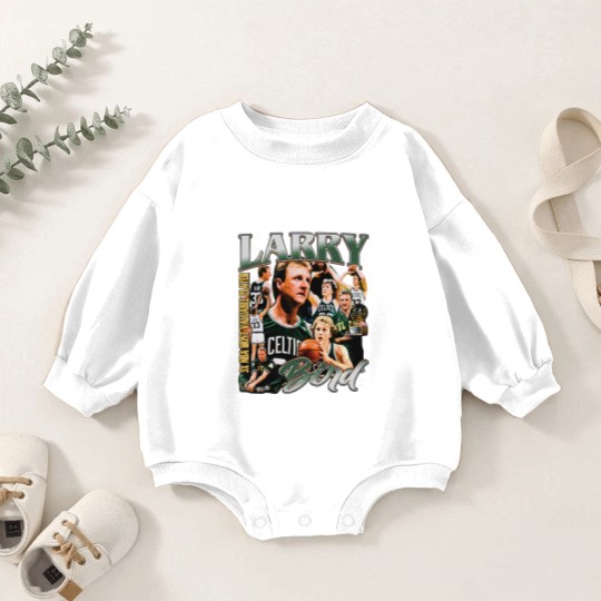 Discover Larry Bird Vintage Baby Romper Sweatshirts, Larry Bird Fan Tees, Basketball Baby Romper Sweatshirts
