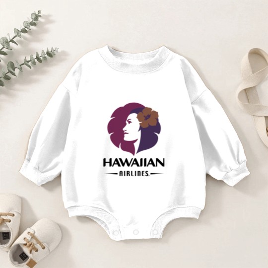 Discover Hawaiian Airlines Vintage Hawaii Camping Baby Romper Sweatshirts