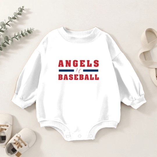Discover Angels Baseball Baby Romper Sweatshirts, Unisex Baby Romper Sweatshirts