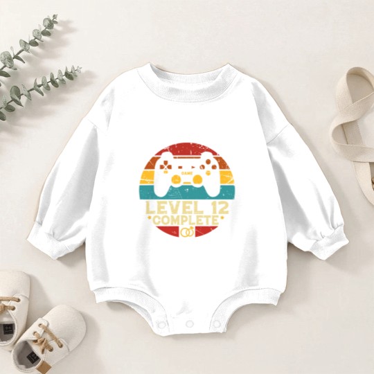 Discover 12Th Wedding Anniversary Level 12 Complete For Wif Baby Romper Sweatshirts