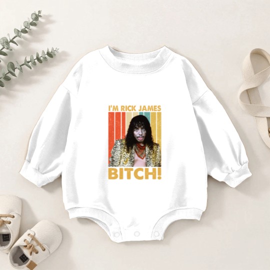 Discover Vintage I'm Rick James Bitch Essential Baby Romper Sweatshirts