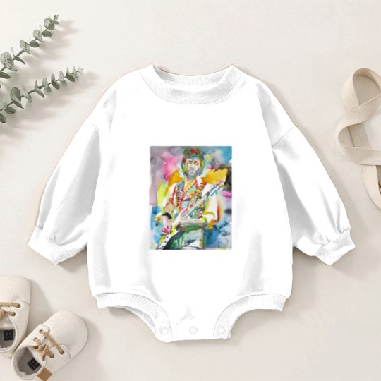 Discover ERIC CLAPTON watercolor portrait .2 - Eric Clapton - Baby Romper Sweatshirts