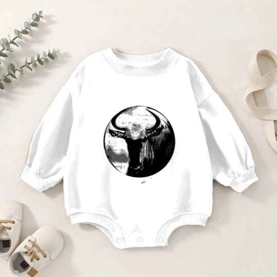 Discover Wildebeest GNU Wildlife Animal Safari Antelope Baby Romper Sweatshirts