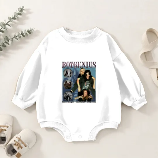 Discover Limited Boygenius 90s Inspired Vintage Baby Romper Sweatshirts