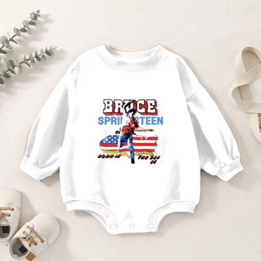 Discover Bruce Springsteen Bon In The Usa Baby Romper Sweatshirts, Vintage Bruce Springsteen Concert S-5Xl