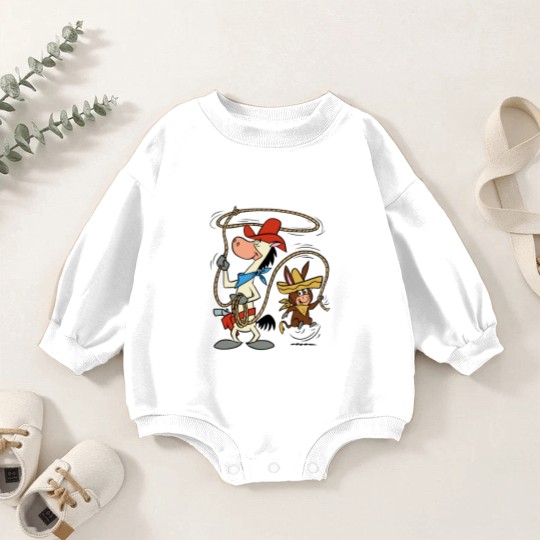 Discover Quick Draw McGraw  Baba Looey Ropin Baby Romper Sweatshirts