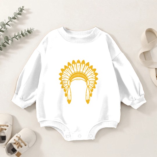 Discover Chiefs Headdress - Baby Romper Sweatshirts