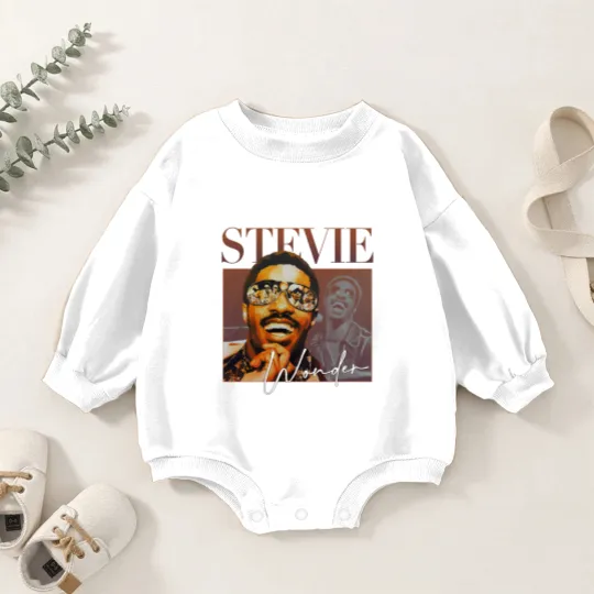 Discover Stevie Wonder Vintage Unisex Baby Romper Sweatshirts stevie wonder Baby Romper Sweatshirts