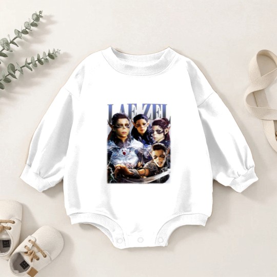Discover Vintage 90s Style Lae'zel - Baldurs Gate 3 Gift For Fan Unisex Baby Romper Sweatshirts S-5XL