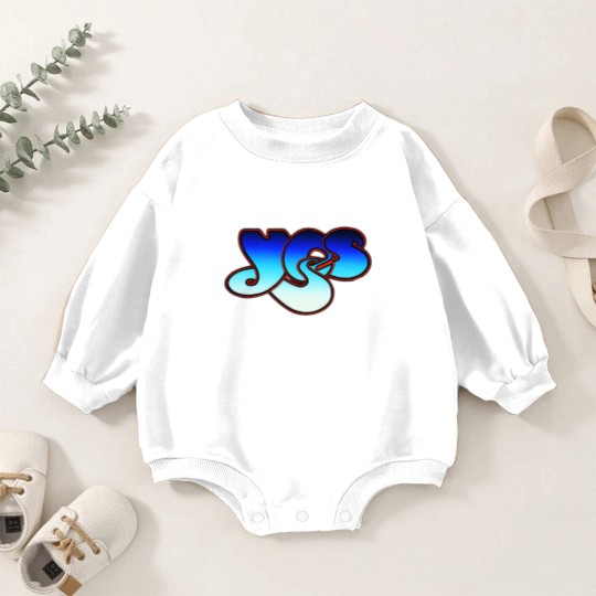 Discover Blue Yes Logo Baby Romper Sweatshirts