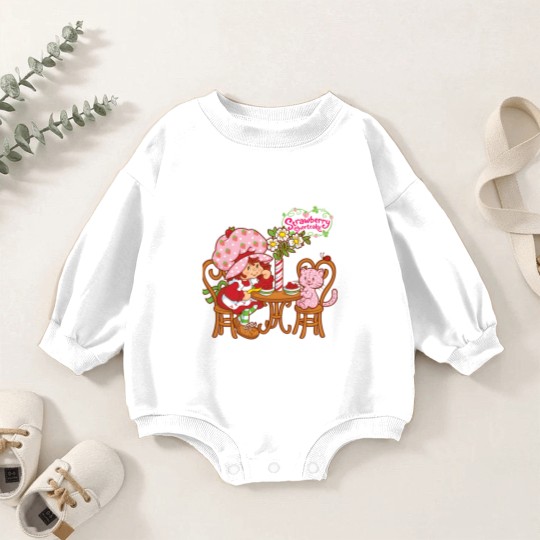 Discover Strawberry Shortcake strawberry shortcake and cat Baby Romper Sweatshirts