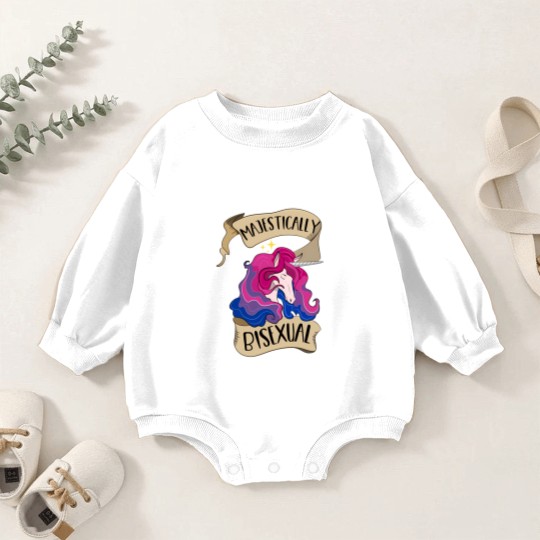 Discover Majestically Bisexual Unicorn - Bisexual Pride - Baby Romper Sweatshirts