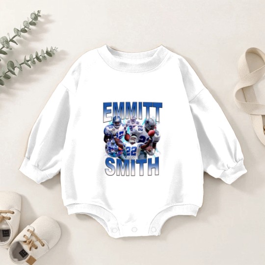 Discover Vintage 90s Graphic Style Emmitt Smith Baby Romper Sweatshirts, Emmitt Smith Baby Romper Sweatshirts, Sport Baby Romper Sweatshirts