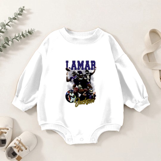 Discover Lamar Jackson Youth Baby Romper Sweatshirts