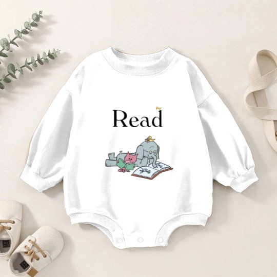 Discover It's A Good Day To Read Book - Elephant And Piggie Comic - Baby Romper Sweatshirts