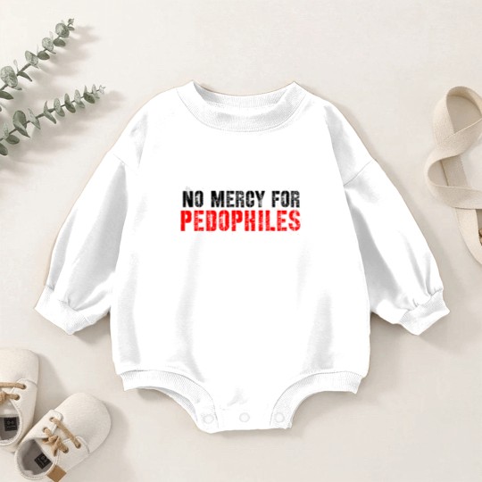 Discover No mercy for Pedophile  Classic Baby Romper Sweatshirts Baby Romper Sweatshirts