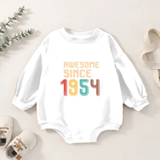 Discover Awesome Since 1954 - Awesome Since 1954 - Baby Romper Sweatshirts