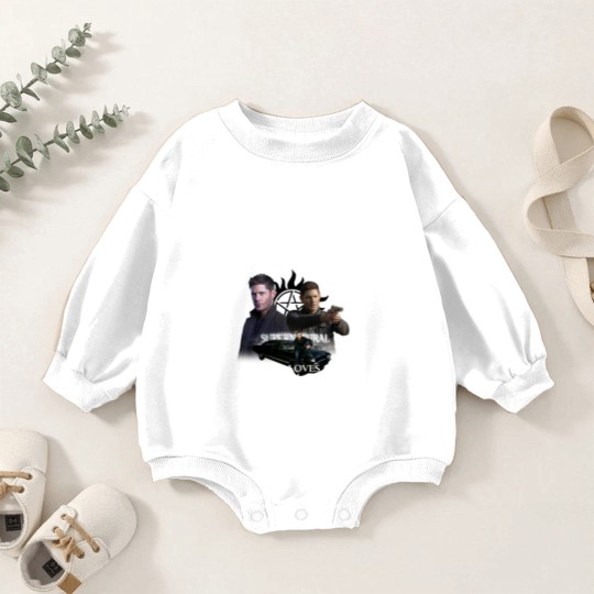 Discover Supernatural Baby Romper Sweatshirts, Winchester Brothers Baby Romper Sweatshirts, Supernatural Baby Romper Sweatshirts