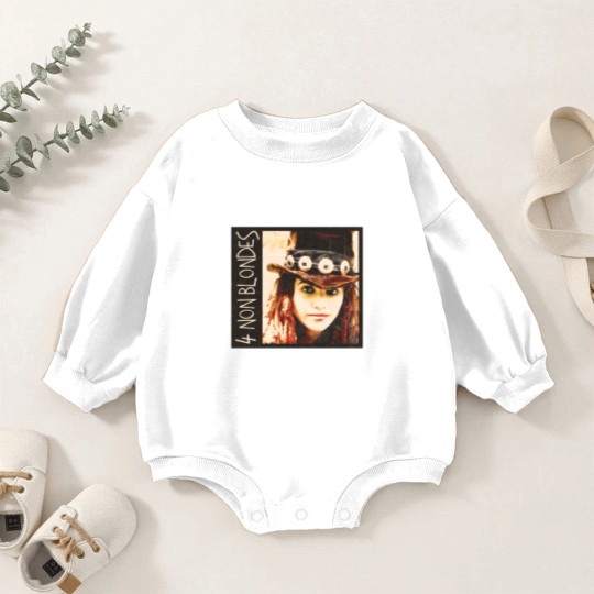 Discover 4 non blondes grunge vintage look alternative rock Baby Romper Sweatshirts design Baby Romper Sweatshirts