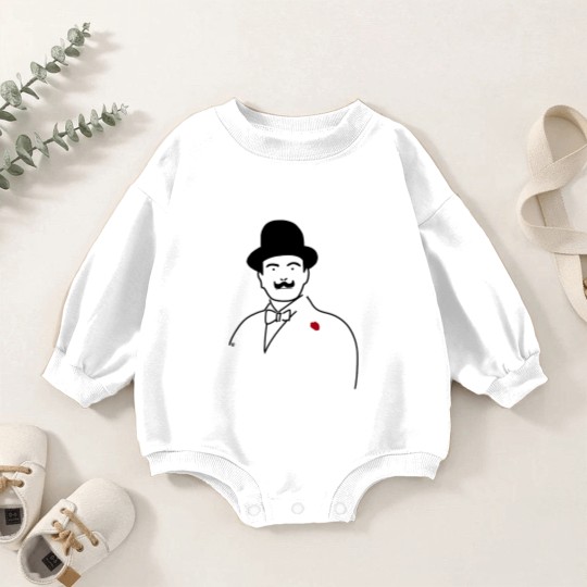 Discover Hercule Poirot Agatha Christie - Hercule Poirot - Baby Romper Sweatshirts