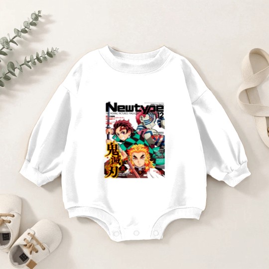 Discover Newtype Kimetsu Magazine Baby Romper Sweatshirts