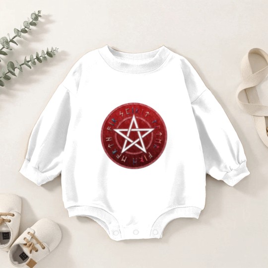Discover wiccan pentagram Baby Romper Sweatshirts