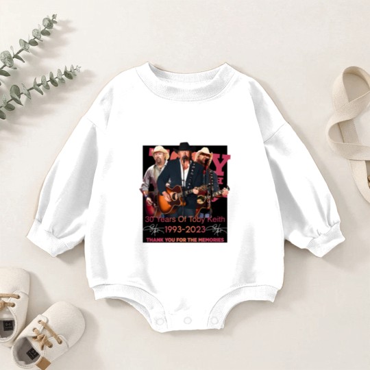 Discover New 30 Years Of Toby Keith 1993 - 2023 Thank You Baby Romper Sweatshirts