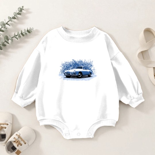 Discover Blue 68 Karmann Ghia type 1 Baby Romper Sweatshirts