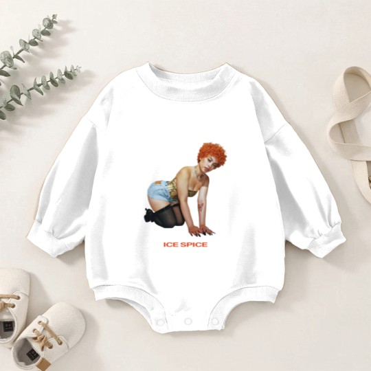 Discover Ice Spice Retro Baby Romper Sweatshirts, Ice Spice Baby Romper Sweatshirts, Ice Spice Merch