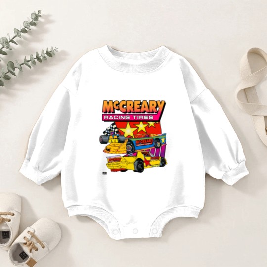 Discover Vintage 1990s McCreary Racing Tire Neon Baby Romper Sweatshirts