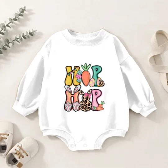 Discover Hip Hop Easter Easter Bunny Baby Romper Sweatshirts, Easter