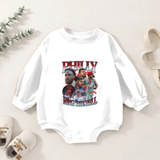 Discover Philly Ring The Bell Baby Romper Sweatshirts, Jose Alvarado Bryce Harper Baby Romper Sweatshirts