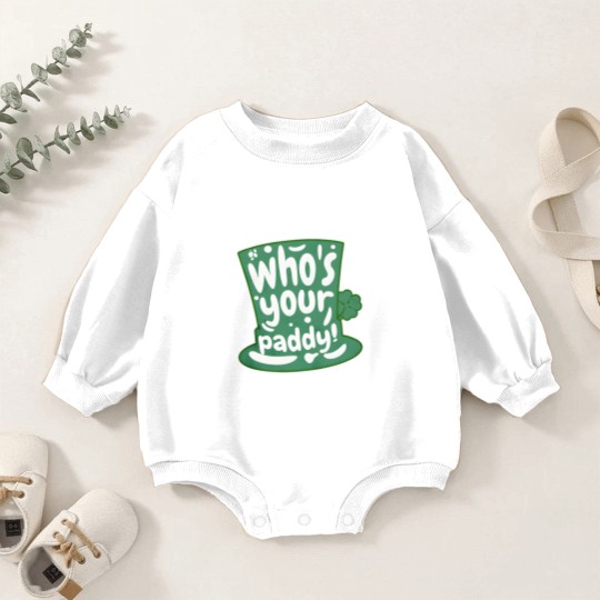 Discover Who's Your Paddy - Paddy - Baby Romper Sweatshirts