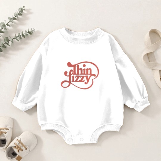 Discover Thin Lizzy First Logo Baby Romper Sweatshirts - Vintage Style Baby Romper Sweatshirts - Retro 1970s Band Unisex Baby Romper Sweatshirts