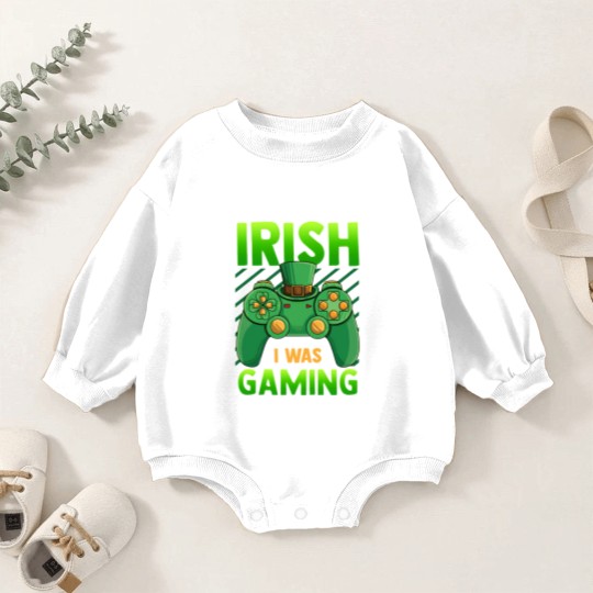 Discover Irish I Was Gaming Baby Romper Sweatshirts
