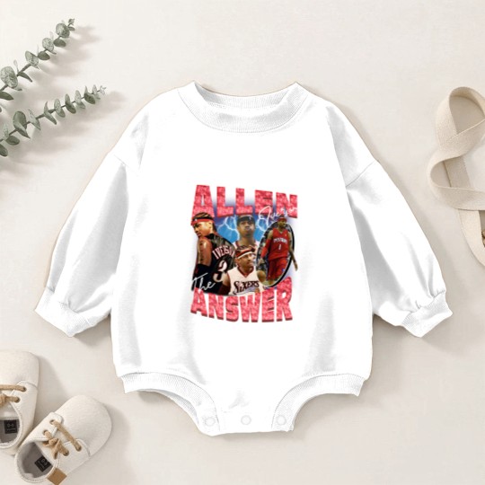 Discover Allen Iverson Vintage Unisex Baby Romper Sweatshirts, Vintage Allen Iverson Baby Romper Sweatshirts