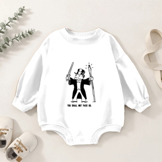 Discover You Shall Not Pass Go Baby Romper Sweatshirts