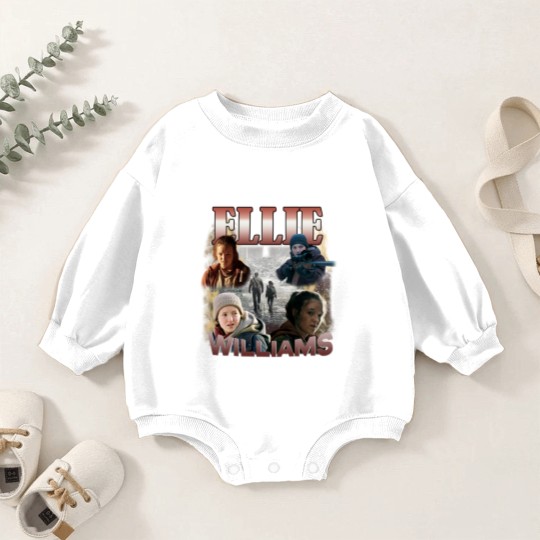 Discover Ellie Williams Baby Romper Sweatshirts, Bella Ramsey TLOU Baby Romper Sweatshirts, Joel and Ellie TLOU Baby Romper Sweatshirts, Narco Pedro Pascal Fans