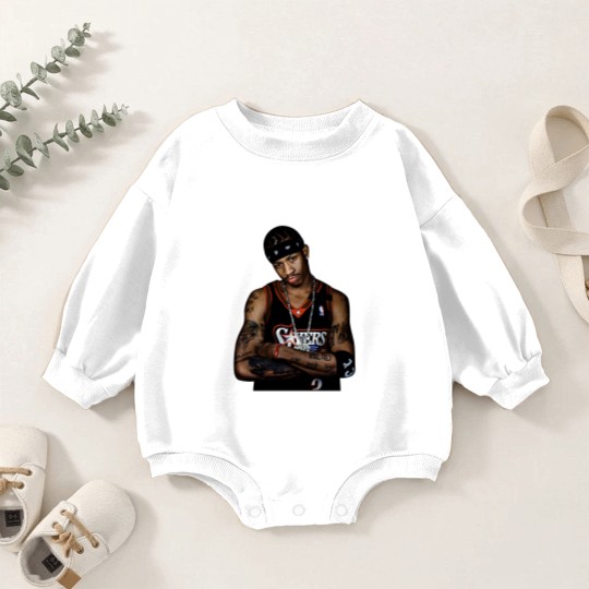 Discover Allen Iverson Baby Romper Sweatshirts, Rare The Answer Rap Baby Romper Sweatshirts Vintage Style Graphic Print