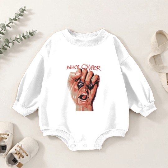 Discover Alice Cooper Tour Rock Music Baby Romper Sweatshirts, Alice Cooper, Raise Your Fist and Yell Baby Romper Sweatshirts