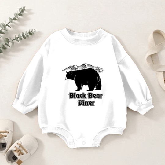 Discover Black bear diner Baby Romper Sweatshirts