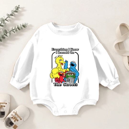Discover everything i know i learned on the streets funny men women t Baby Romper Sweatshirts