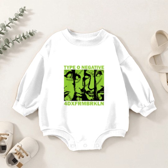 Discover Type O Negative World Coming Down Album Cover Baby Romper Sweatshirts, Hard Rock Music Baby Romper Sweatshirts