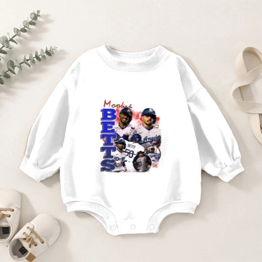 Discover Vintage Mookie Betts Baby Romper Sweatshirts