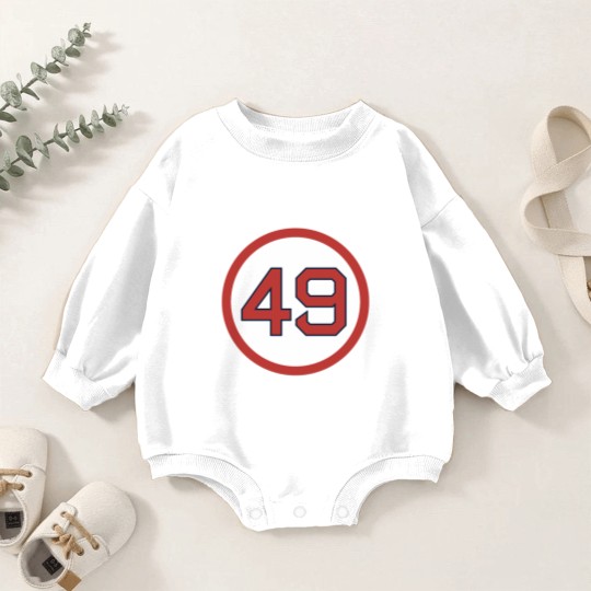 Discover Tim Wakefield 49 Jersey Number (2) 6+4+3=2 Boston Baby Romper Sweatshirts